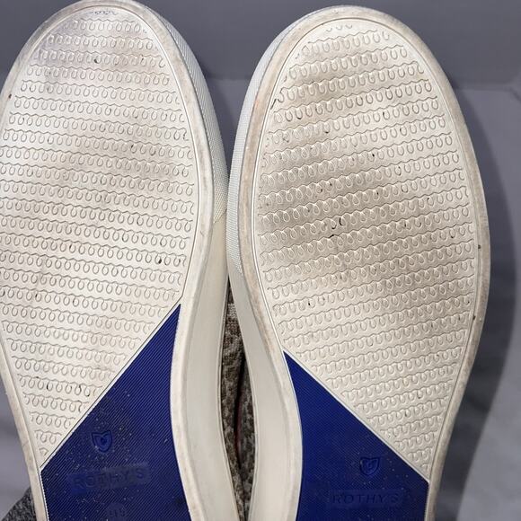 Rothys Sneakers Size 11.5 Pebble Spot Animal Print Slip On Washable Neutral Shoe - Picture 8 of 11